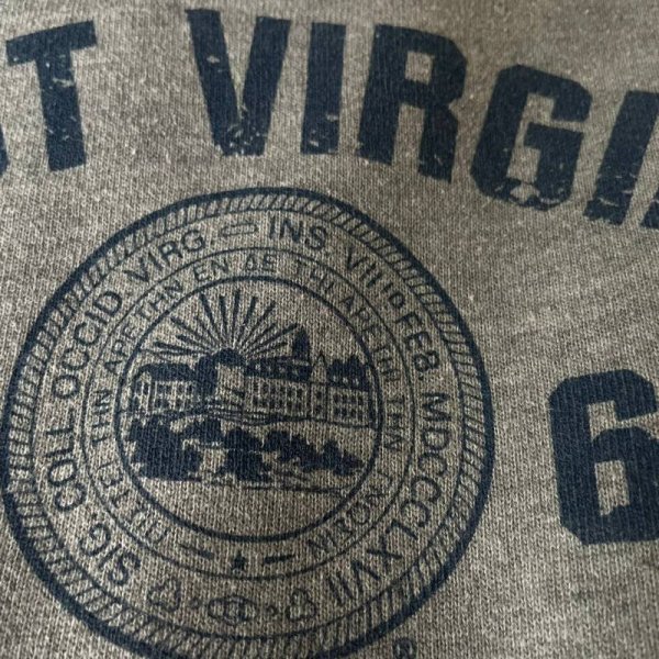 画像3: US グレー×青 カレッジロゴスウェット クルーネック ハンドウォーマー付き[17695]