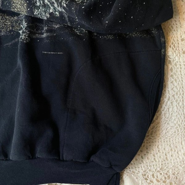 画像3: ネイビー 動物柄 イラストプリント スウェット ヘンリーネック [17719]