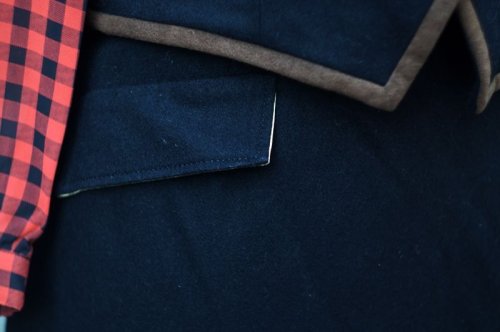 他の写真2: 無地 黒×ブラウン セットアップ ベスト Vネック [17959]