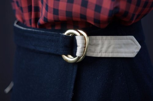 他の写真3: 無地 黒×ブラウン セットアップ ベスト Vネック [17959]