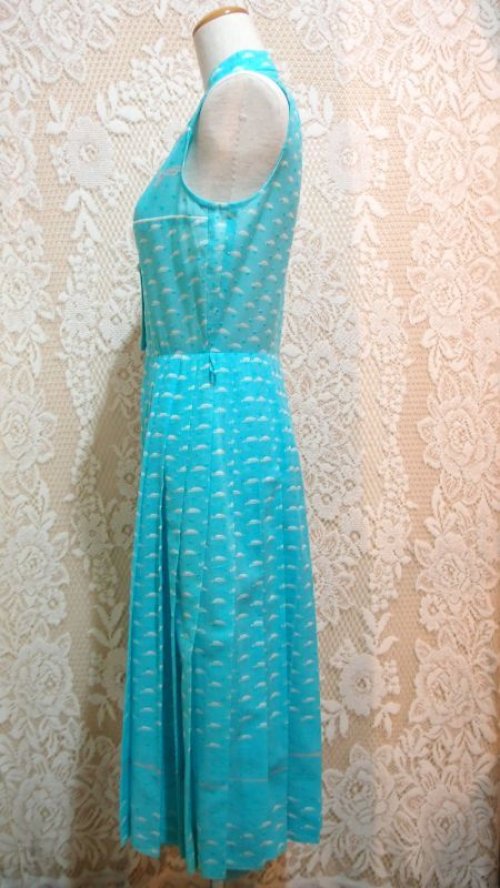 他の写真1: 船舶柄 スタンドカラーノースリーブワンピース　[1124]