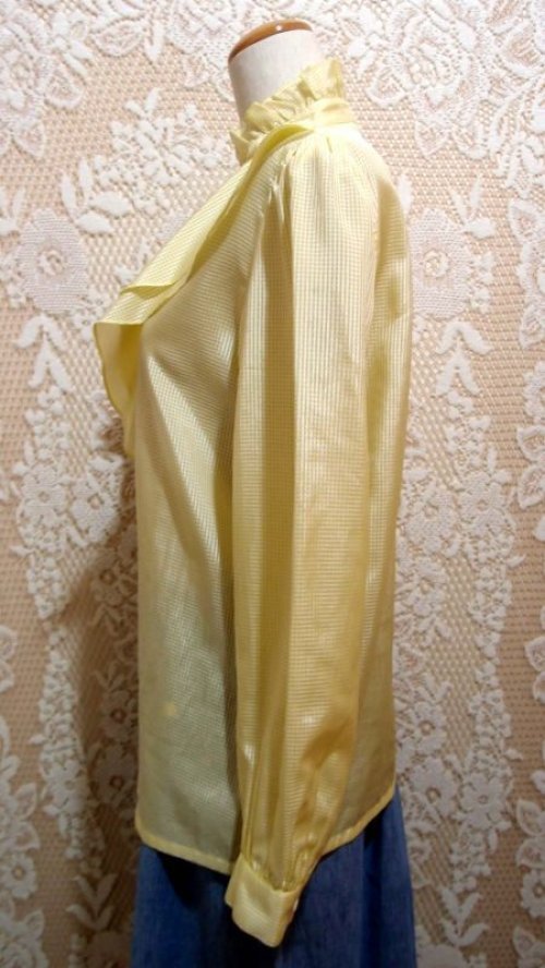 他の写真1: フリルカラーギンガムチェックブラウス[5071]