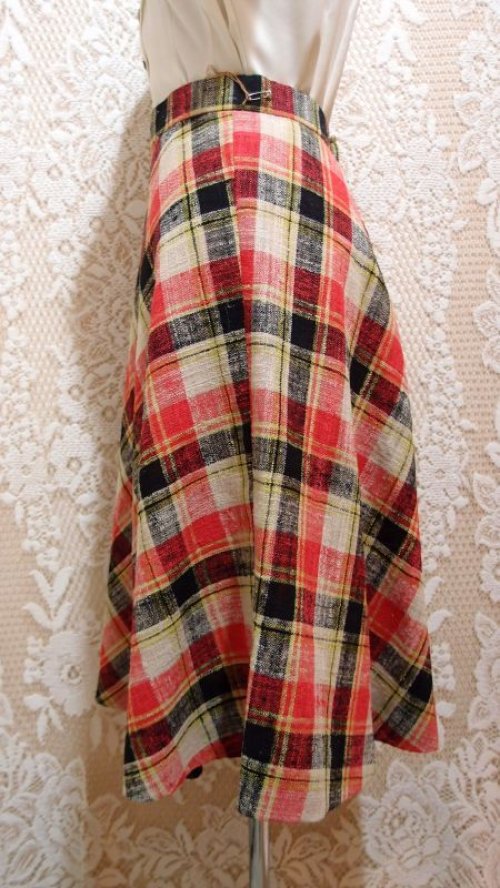 他の写真1: チェックサーキュラースカート  [5045]　