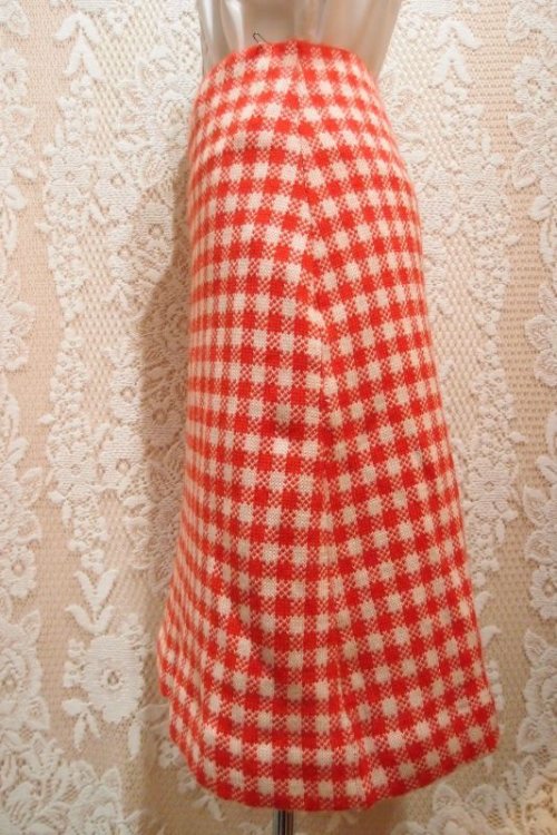 他の写真1: ギンガムチェックニットスカート [5138]　