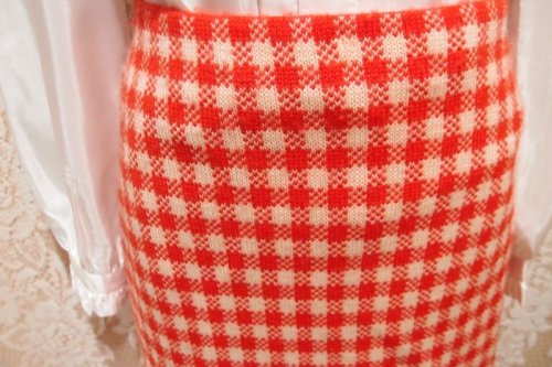 他の写真2: ギンガムチェックニットスカート [5138]　