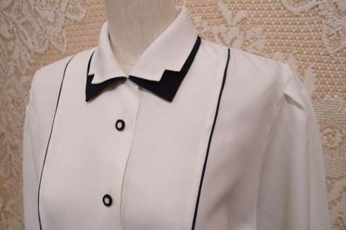 他の写真2: 重ね襟バイカラーブラウス[5125]