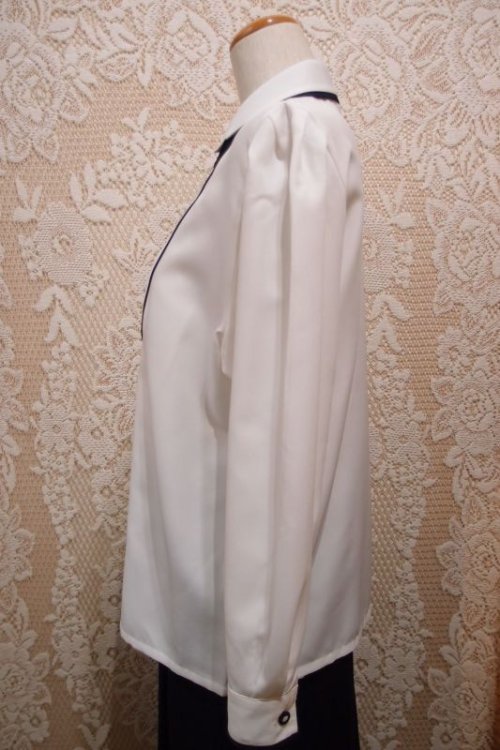 他の写真1: 重ね襟バイカラーブラウス[5125]