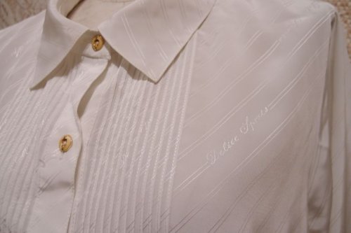 他の写真2: 文字刺繍バイアス柄ブラウス[5136]