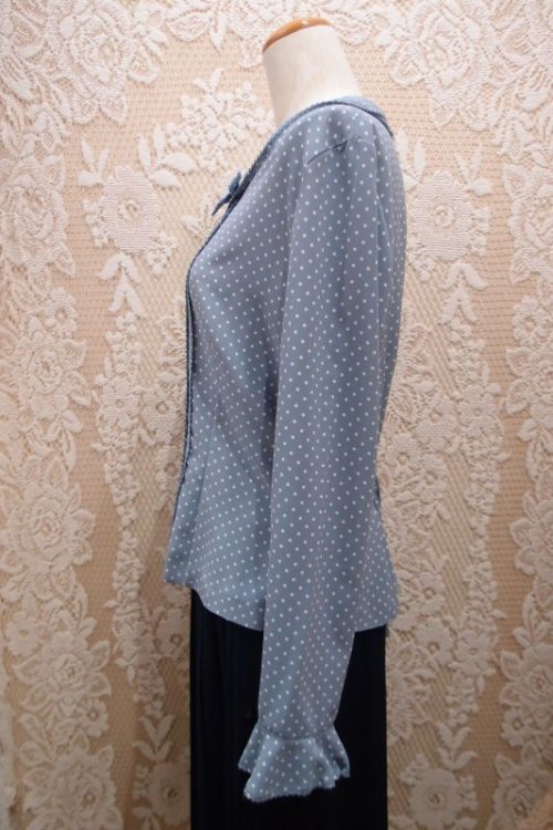 他の写真1: リボン付ドットブラウス[15166]