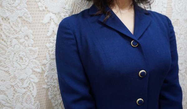 画像4: “Talbots” 無地 ウールワンピース [55533]