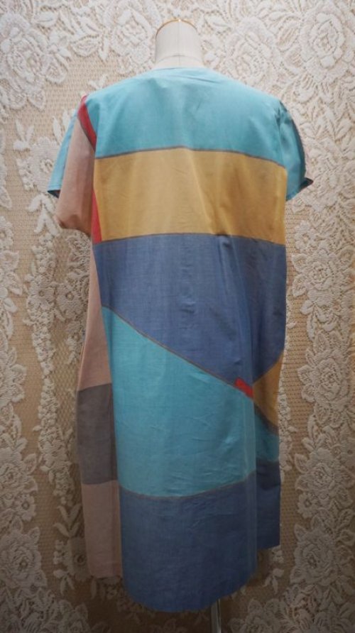 他の写真3: ボーダー柄　カラフルワンピース  [51869]