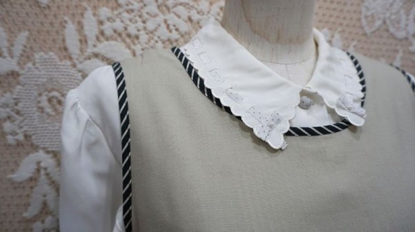 画像5: ストライプ柄　ノースリーブ ワンピース [51906]