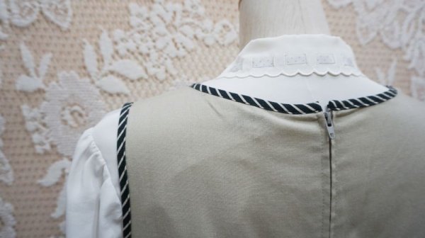 画像9: ストライプ柄　ノースリーブ ワンピース [51906]