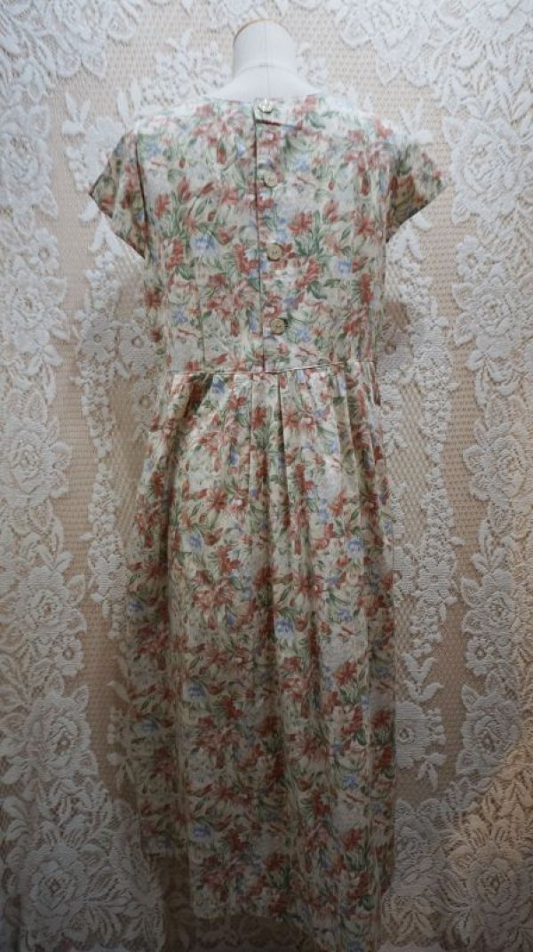 画像8: ボタニカル柄　コットンワンピース　 [51948]