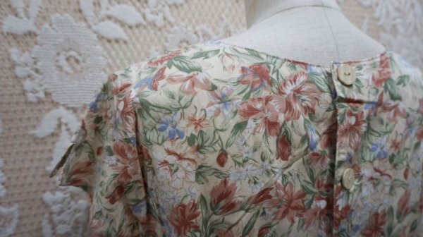 画像10: ボタニカル柄　コットンワンピース　 [51948]