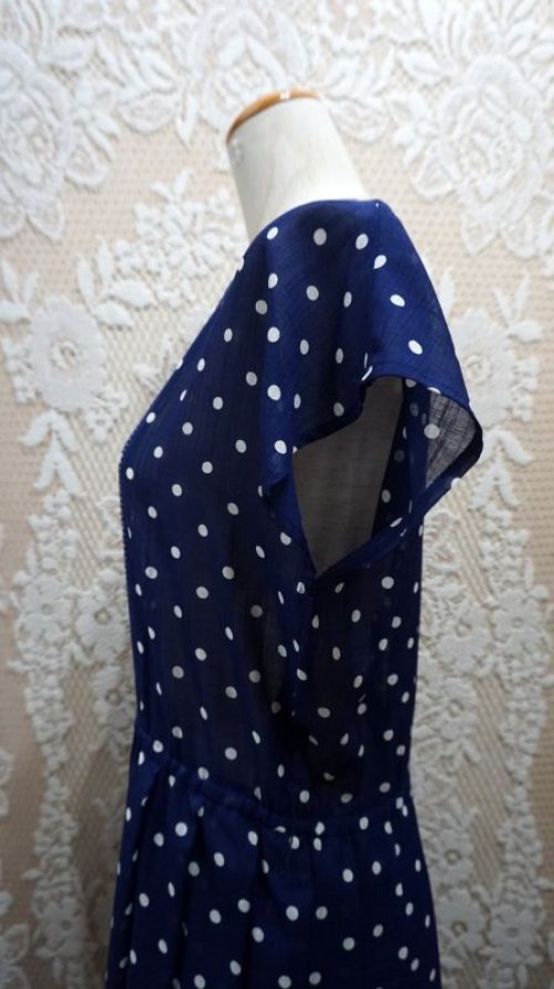 他の写真2: ドット柄　レトロワンピース [52112]