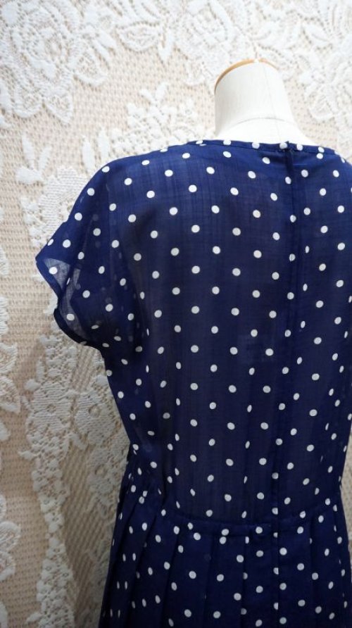 他の写真3: ドット柄　レトロワンピース [52112]