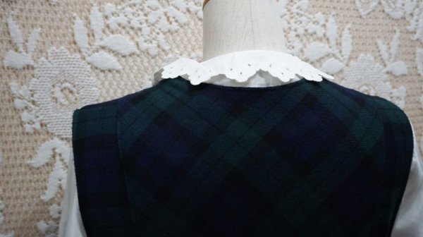 画像11: タータンチェック柄  ノースリーブワンピース[52153]