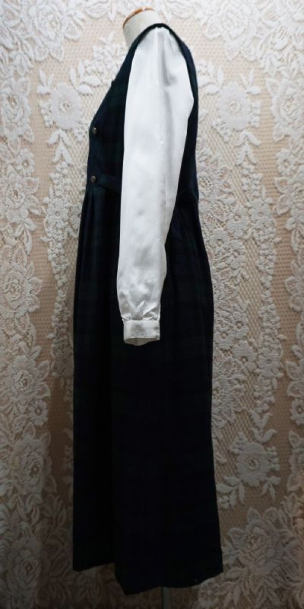 画像3: タータンチェック柄  ノースリーブワンピース[52153]