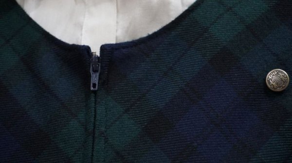 画像8: タータンチェック柄  ノースリーブワンピース[52153]