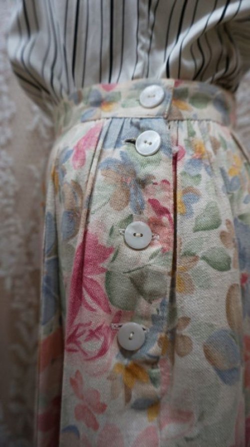 他の写真2: 花柄　パステルスカート/w63cm [41244]