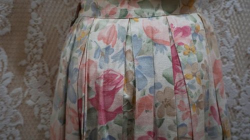 他の写真1: 花柄　パステルスカート/w63cm [41244]