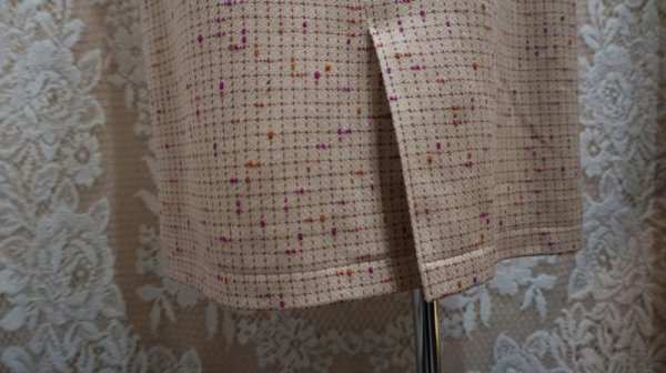 画像10: チェック柄　ピンクパープル　ノースリーブワンピース[52159]