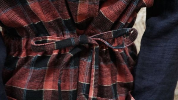 画像9: チェック柄 ピンク ノースリーブワンピース　[52169]