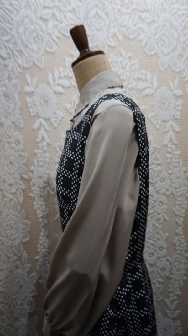 画像5: チェック柄 ジャンパースカート モノトーン ワンピース [52190]