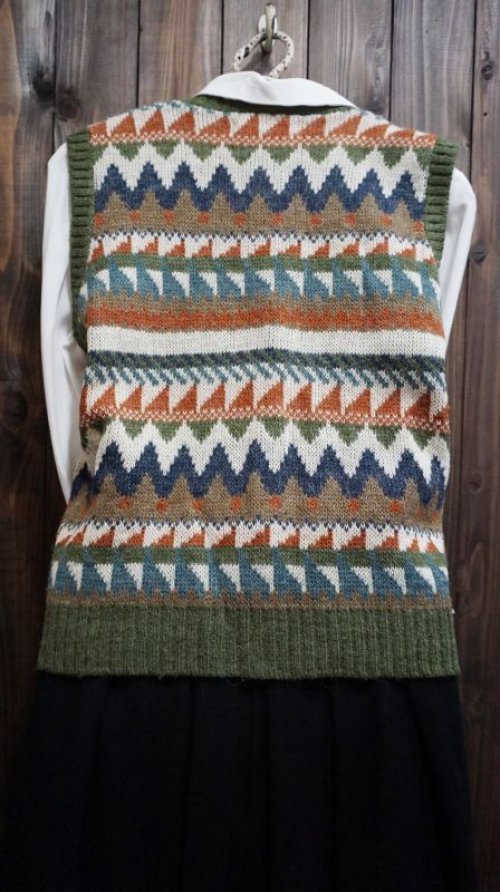 他の写真2: レトロ ニットベスト [5095]