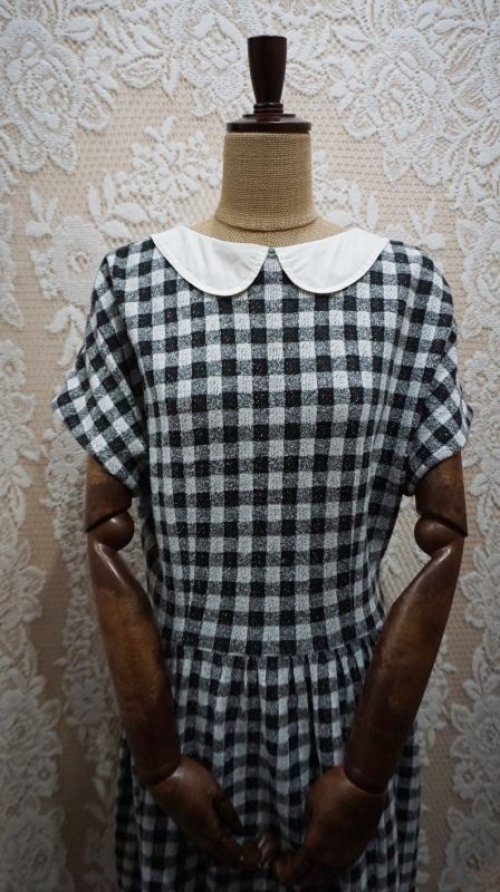他の写真1: チェック柄 半袖 ワンピース [52243]