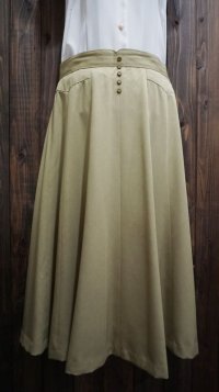 無地 グリーン スカート/w70cm[41337]