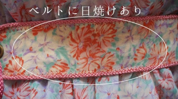 画像14: 花柄 長袖 レトロワンピース ノーカラー[55861]