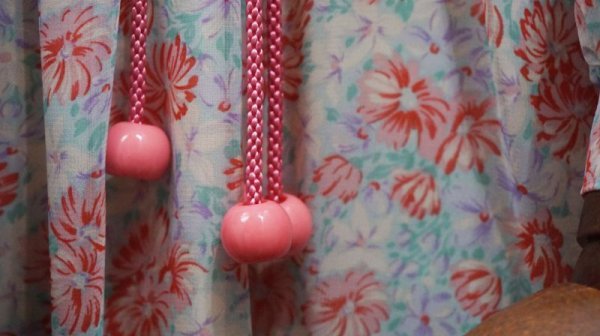 画像11: 花柄 長袖 レトロワンピース ノーカラー[55861]