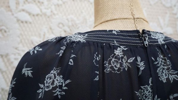 画像10: 花柄 レトロワンピース レトロカラー[52155]