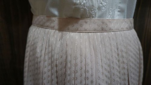 他の写真1: 無地 ベージュ スカート /w68cm [41476]