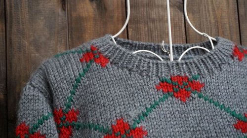 他の写真1: アーガイル ニットセーター クルーネック[25185]