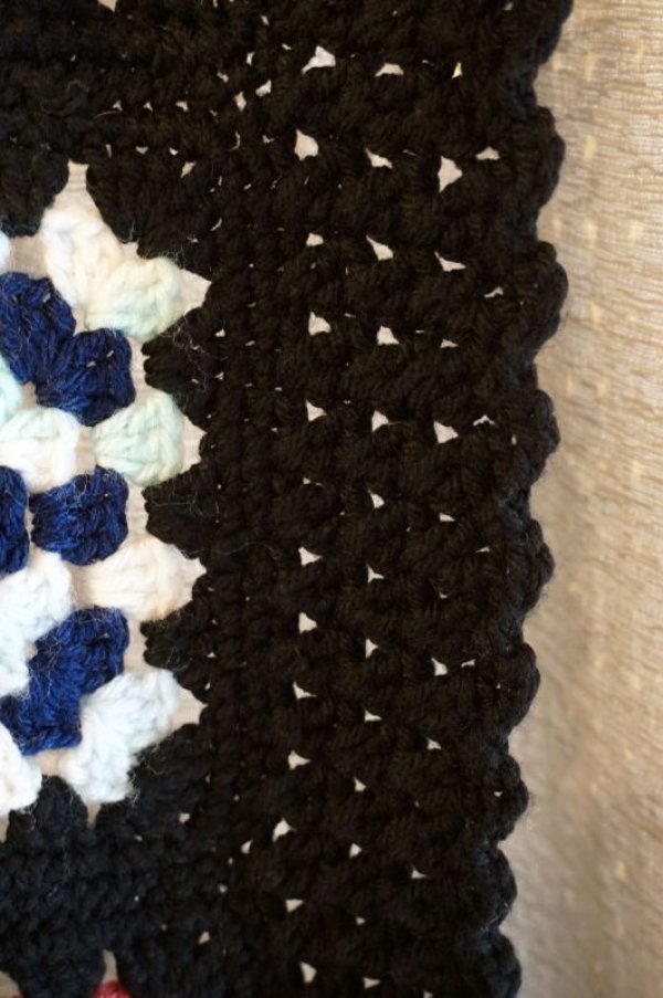 画像6: かぎ針編みモチーフ ブランケット 160×125cm [1178]