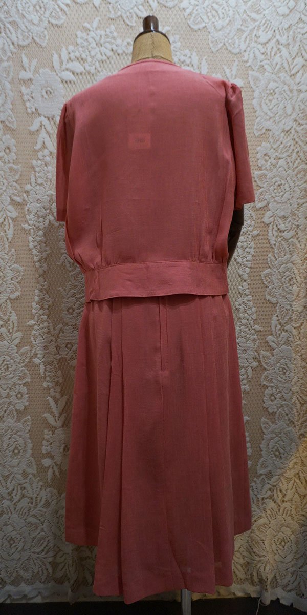 画像4: 無地 ピンク 半袖 セットアップ ワンピース [52324]