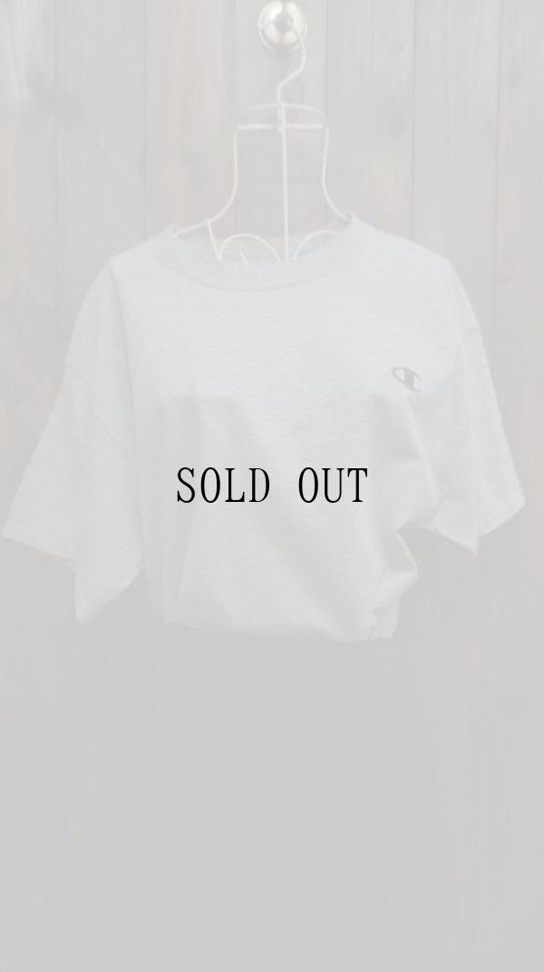 画像1: “Champion” グレー 半袖 プリント Tシャツ [1031]