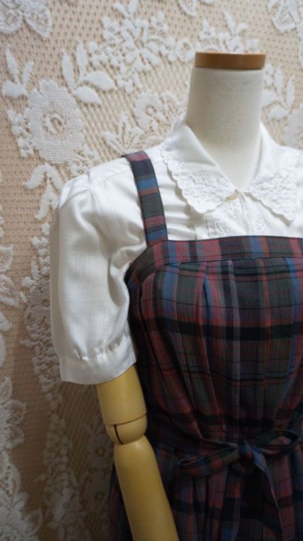 画像5: チェック柄 ジャンパースカート[52448]