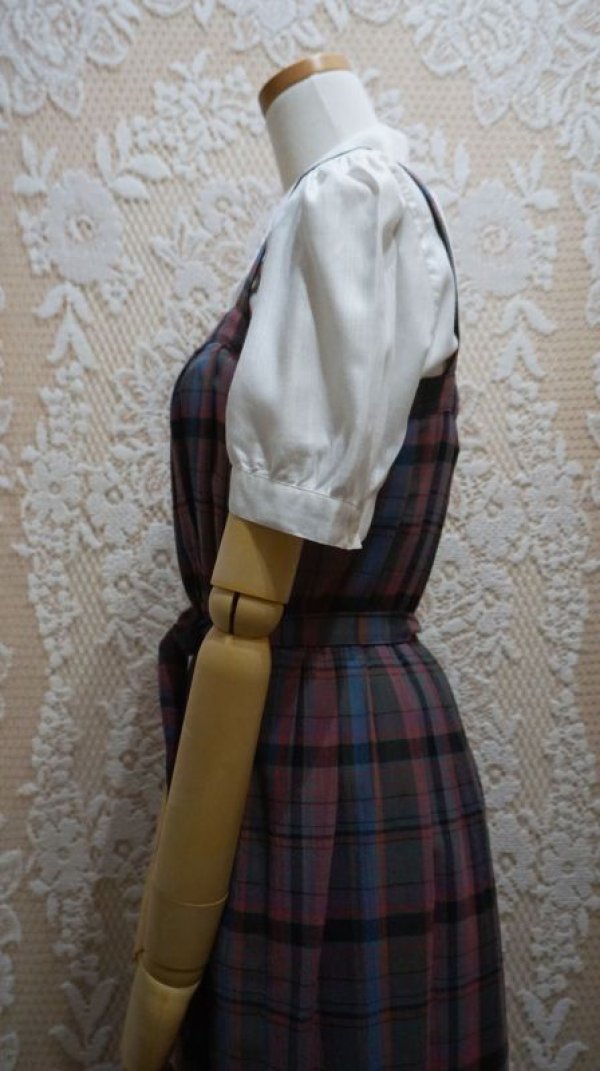 画像8: チェック柄 ジャンパースカート[52448]