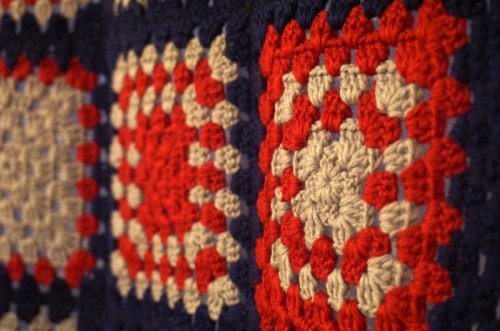 他の写真1: [SALE] かぎ編み ブランケット 100×190cm [1189]