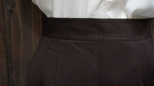他の写真1: 無地 ダークブラウン スカート [41733]