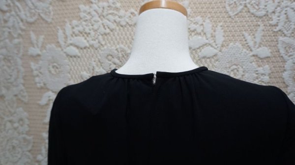 画像8: ブラック 半袖 ワンピース [52598]