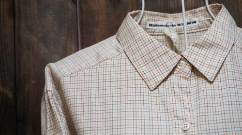 他の写真1: チェック柄 ブラウス レギュラーカラー [15799]