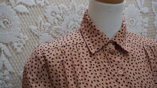 画像6: ドロップ柄  半袖 レギュラーカラー[52722]