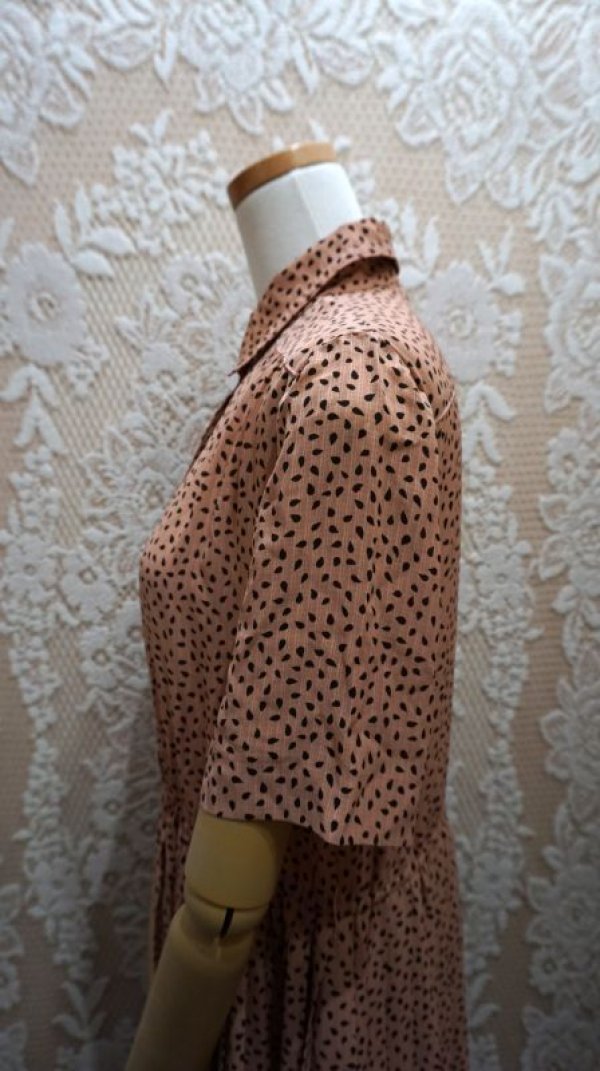 画像7: ドロップ柄  半袖 レギュラーカラー[52722]