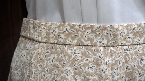 他の写真1: 花柄  レトロスカート /w62cm [41823]