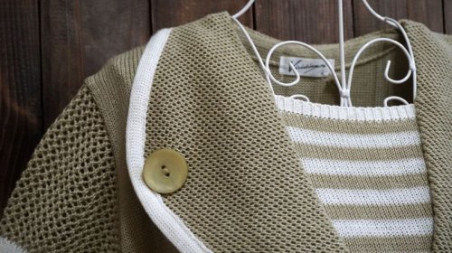 他の写真1: 無地 サマーニット[10184]